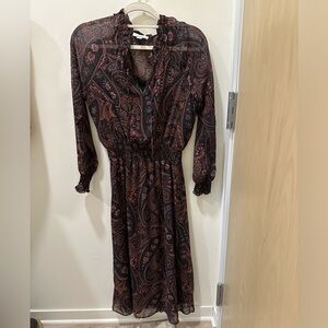 Allison joy paisley midi dress